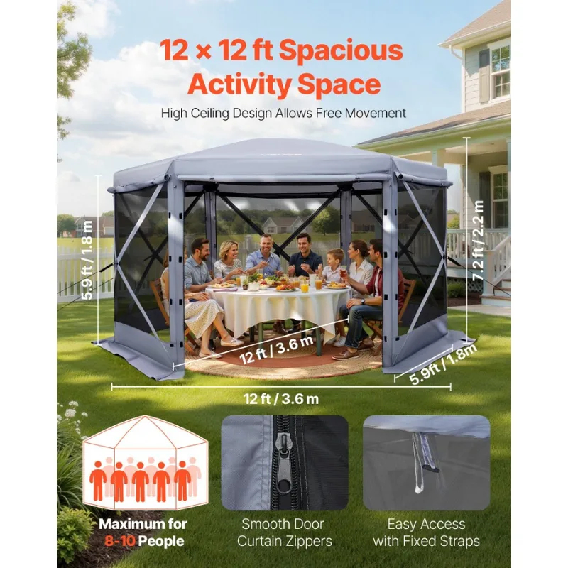 12x12ft 6 Sided Up Screen Gaze – Screen Top Mesh recenzja i cena