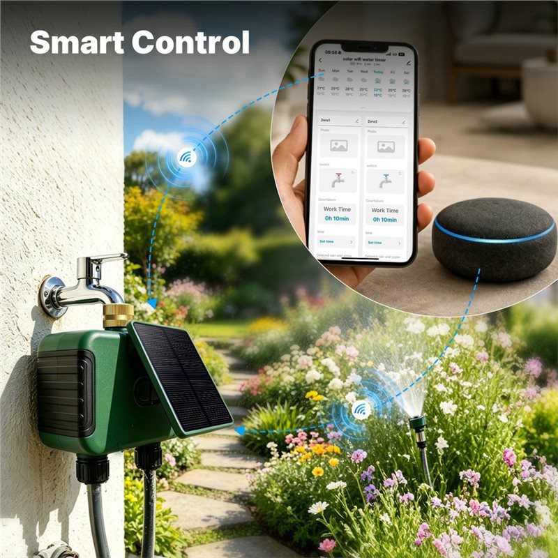 ABMR-Tuya Wifi Smart Solar Dua – Timer Dual Outlet recenzja i cena