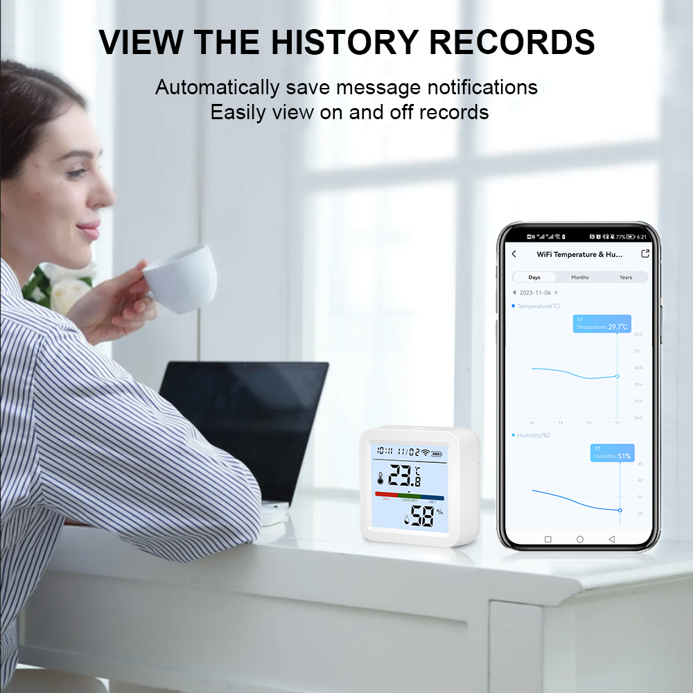 ONENUO Tuya WIFI Temperature H – Digital Hygrometer Probe recenzja i cena