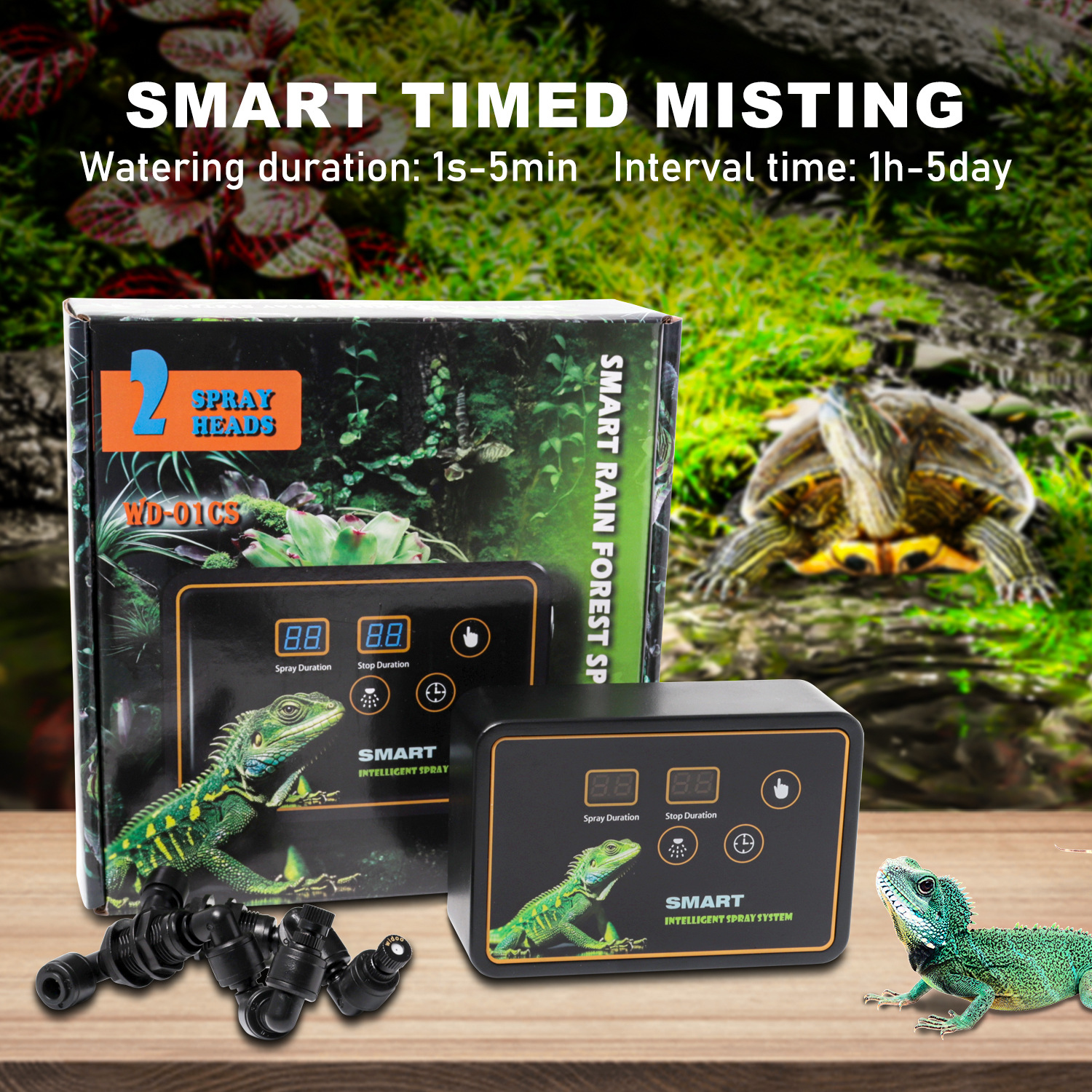 Automatic Reptile Spray System – Terrarium Fogger Ultrasonic recenzja i cena