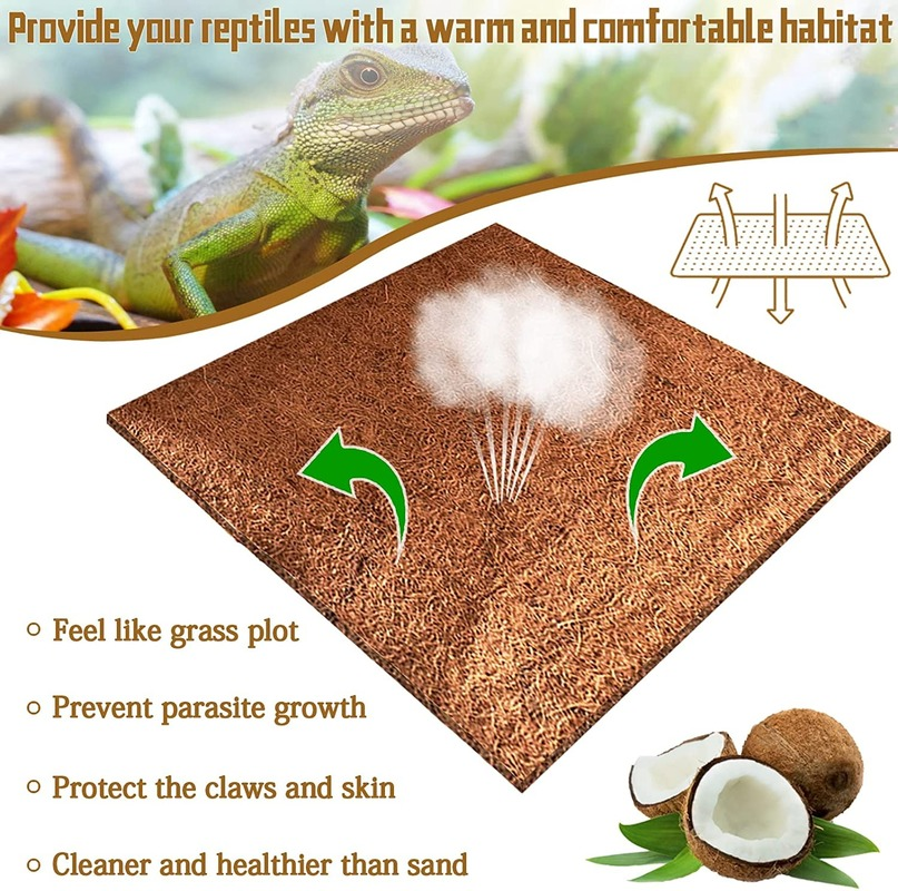 Lizard  Reptile Carpet Natural – Substrate Coconut Fiber recenzja i cena
