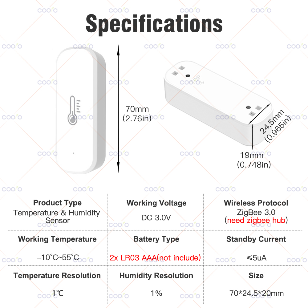 eWeLink Smart ZigBee Temperatu – Digital Hygrometer Probe recenzja i cena