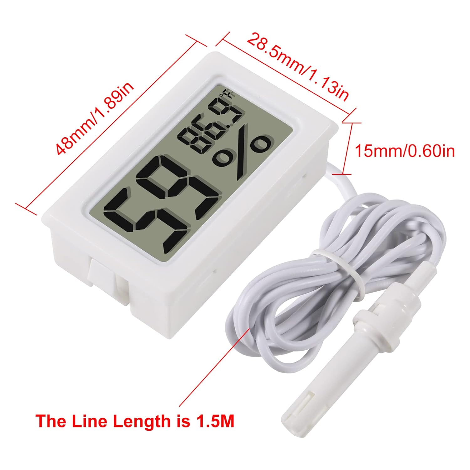 2pcs Mini Digital Hygrometer T – Digital Hygrometer Probe recenzja i cena