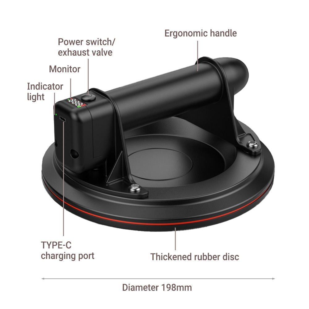 Electric Vacuum Suction Cup 8  – Ceramic Tile Floor recenzja i cena