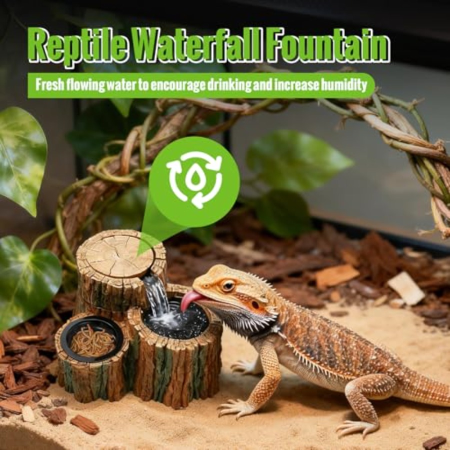 2 in 1 Reptile Water Fountain  – Water Dish Reptile recenzja i cena