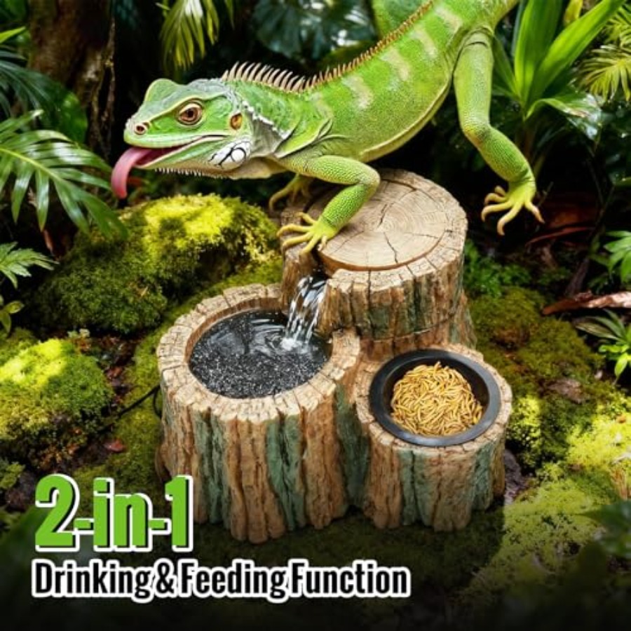 2 in 1 Reptile Water Fountain  – Water Dish Reptile recenzja i cena